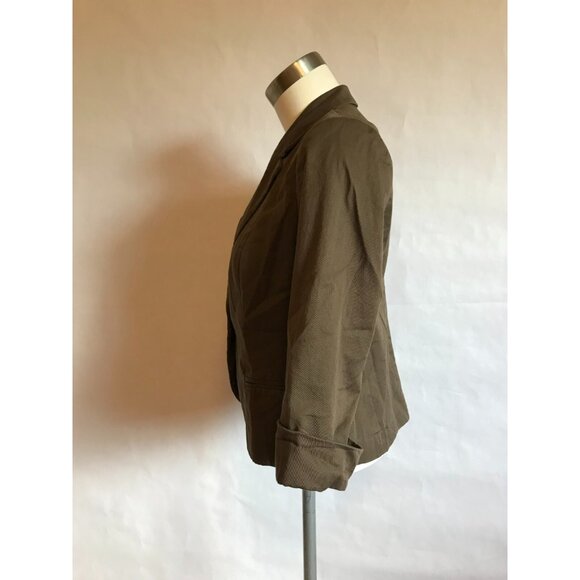 Tabitha Anthropologie Gray 3/4 Sleeve Blazer Jacket, Size 6 (US) - Picture 9 of 11